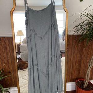 Free people beach blue dress